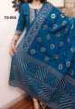 Exclusive Cotton Unstitched Skin Print High Quality Three Piece For Women - 3 Pice Dress.