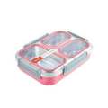 Tedemei Stainless Steel Lunch/Tiffin/Snacks Box with 3 Compartments 1 L.