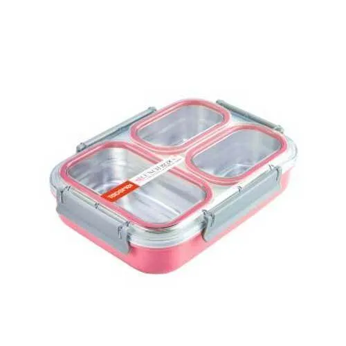 Tedemei%20Stainless%20Steel%20Lunch/Tiffin/Snacks%20Box%20with%203%20Compartments%201%20L%20-%20Image%202