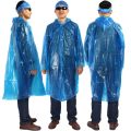 The disposable raincoat Thickening of outdoor transparent disposable rainwear. 