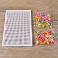296Pcs Puzzle Multicolored Educational Plastic Mushroom Nail Mosaic Pegboard for Children.