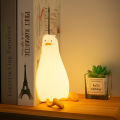 Duck Rechargeable LED Night Light Pat Silicone Lamp Bedside Cartoon Cute Children Nightlights for Home Room Decor Birthday Gift. 