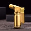 mini Metal Butane gas jet flame torch lighter Windproof Cigar lighter Welding Refillable Butane Gas Lighter.