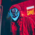 Halloween Neon Venom 2 Glowing Mask European and American Movies Horror Funny Full Face LED Mask Color Cosplay Costume Supplies. 
