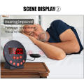 Super Loud Alarm Clock High Volume Digital Large Display Bed Shaker Bedroom Clock USB Charging LED Display for Heavy Sleepers Home Use Wake-up Aid Management Auditory Impaired.