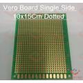Veroboard Single Side Dot 15x10cm Glass Fiber Stripboard PCB Printed Circuit Board Project Board For Prototyping Weld Soldering Arduino DIY Electrical Circuitry & Parts.