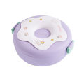 Lunch Box For Kid School Child Snack Box Donut Cartoon Leakproof Bento Box Lunch Bags With Fork Spoon 3 Compartment Microwavable Luolong. 