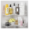 Bathroom Shelf, Set of 1, Adhesive Metal Wall Mounted Storage Organized Rack for Shower Caddy,Triangle Basket No Drilling, Design for Bathroom Bedroom Living Room and Kitchen. 