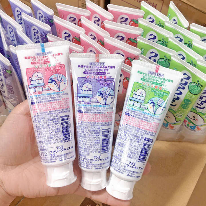 Flower%20King%20Children's%20Toothpaste%2070g%20Strawberry%20Grape%20Hami%20Melon%20Flavor%20-%20Image%204