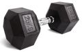 25Kg Hex Dumbbell - Black - Citizen Sports.