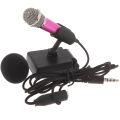 Portable 3.5mm Stereo Studio Mic KTV Karaoke Mini Microphone For Cell Phone PC Fullhouse. 
