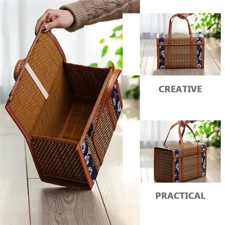 Picnic%20Woven%20Basket%20Wicker%20Storage%20Bag%20Handle%20Folded%20Fruit%20Shopping%20Food%20Handle%20Rattan%20Grass%20Foldable%20Bamboo%20Basket%20Easy%20to%20Use%20B%20-%20Image%203