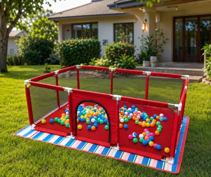 foldable baby playpen and baby play area safty gate winter protect soft mat