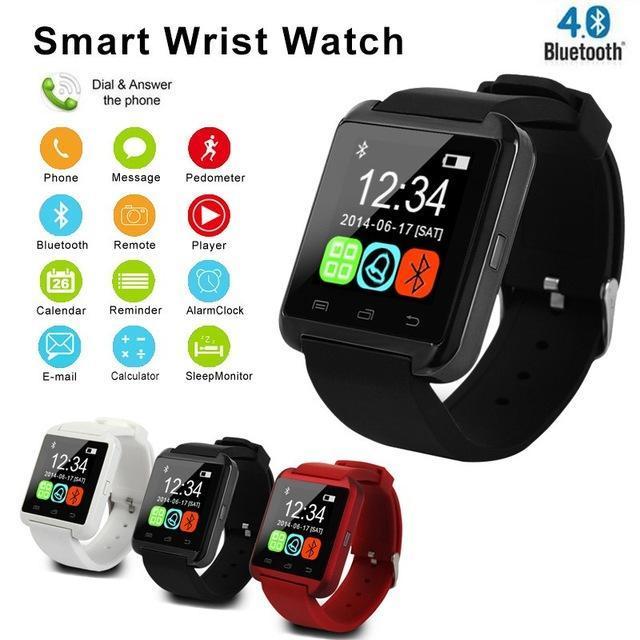 【Mary DAI Store】Smartwatch Bluetooth Watch U8 for IPhone IOS Android Smart Phone Wear Clock Wearable Device