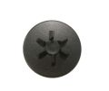 Blender Plastic Pulley 5.5cm 6-leg small with Screw Hole- Black.