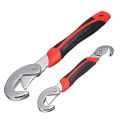 2Pcs Multi-Function Universal Quick Snap'N Grip Adjustable Wrench Spanner.