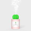 USB Air Humidifier Cactus Timing Aromatherapy Diffuser 280Ml ,White. 