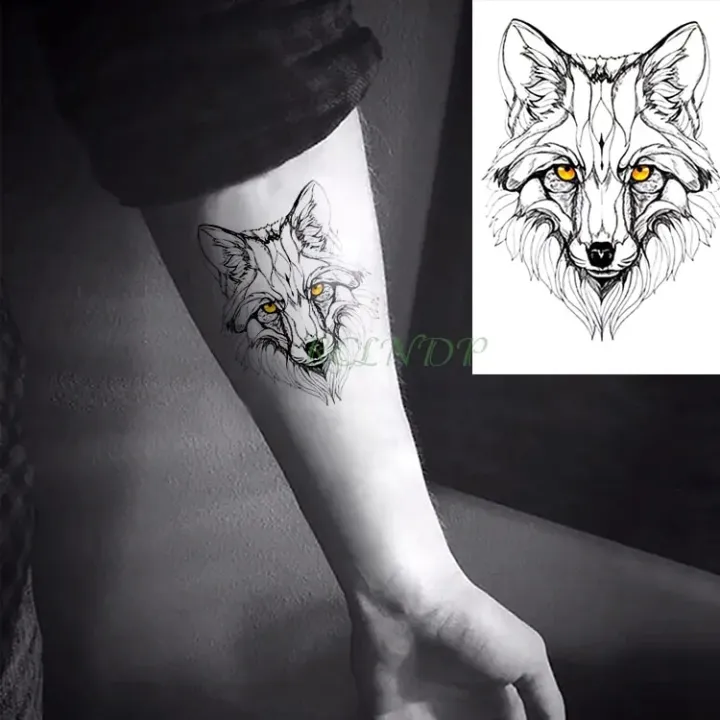 Waterproof%20Temporary%20Tattoo%20Sticker%20Wolf%20Wolves%20Head%20Animal%20Neck%20Wrist%20Foot%20Hand%20Flash%20Tatoo%20Tattoos%20for%20Men%20Women%20Kids%20-%20Image%203