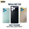 Realme C51 Back Panel / Backshell / Casing + Without Camera Lens + Side Buttons With Logo-All Colors Available. 