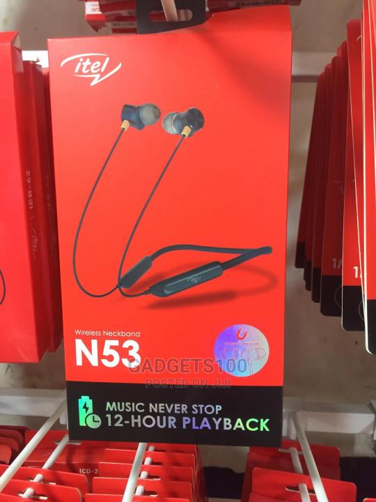 itel Wireless Neckband N53 - Black