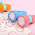 Clock Stamp Set Self Inking Clock Stamps Teaching Aids Learning Educational for Albums and Scrapbooks Grading Prizes Preschool Children Kids. 