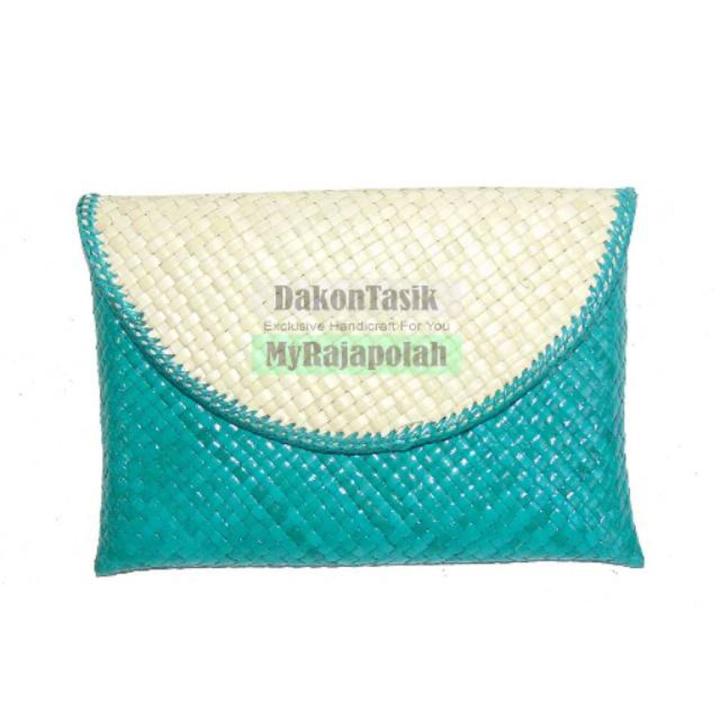 Dt-1705 Pandan Woven Party Wallet Envelope Model Size S 20x13cm