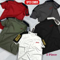 AMR Brand 5 Pcs Combo T-Shirt Mesh Fabric Soft And Comfortable T-Shirt For Men. 