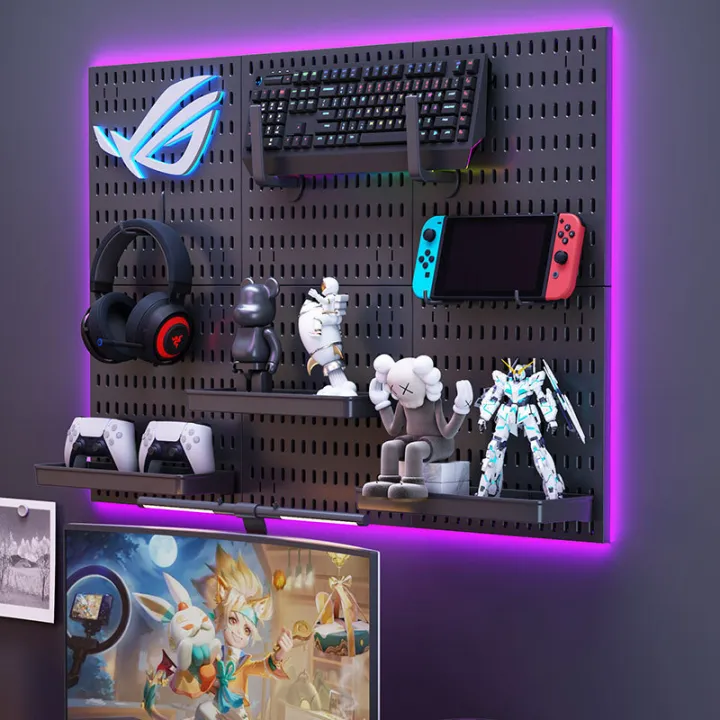 Multi-Functional%20No-Punch%20Shelf%20DIY%20Wall%20Decorative%20Shelf%20E-Sports%20Gaming%20Equipment%20Character%20Model%20Storage%20Display%20Shelf%20-%20Image%203