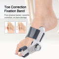 Bunion Corrector Adjustable Hallux Valgus Brace Rotatable Big Toe Orthopedic Straightener Unisex Foot Thumb Correction Fix Belt.