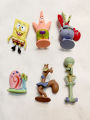 6Pcs/Set SpongeBob SquarePants Figure Bob Crab Boss Patrick Star Action Figures Patrick Star Anime Figurines Children Toys. 