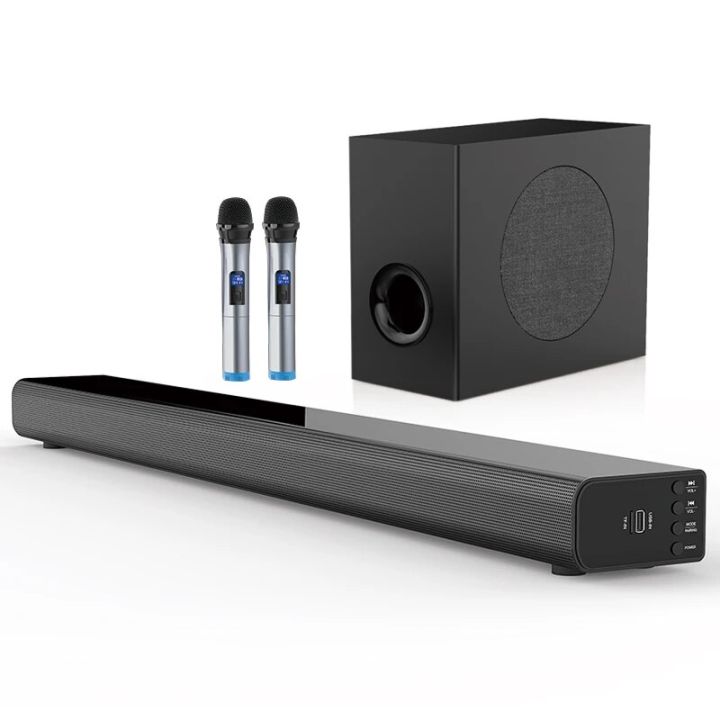 Sound Bar with Stereo Sound Subwoofer Wireles Bluetooth TV