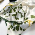 Flower Silk Square Scarf Women Satin Shawl Wrap Hijab Female Hair Band Wrist Luxury Headkerchief 70*70cm Echarpe 2024 Bandana.