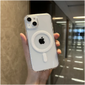 Transparent Acrylic Hard Phone Case for Apple IPhone 12/12Pro/12 Pro Max ,Magsafe Magnetic Wireless Charging Cover. 