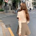QWEEK Women's T-shirt Japanese Korean Harajuku Y2k Preppy Style Sweet Soft Girl Short Sleeve T-shirts Crop Top Chic Fashion. 