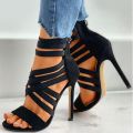Pumps Women Shoes High Heels Women Sandals 2021 Zipper New Fashion Summer High Heels Ladies Peep Toe Shoes Women Pumps.