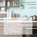 1 PCS Plug Electricity Usage Monitor Energy Monitor with LCD Display for Solar System/PV System EU Plug. 