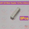 5Pcs- Female Housing JST XH Male Header 12 Pin 2.54mm Pitch Male Connector For Electronics Projects PCB Mount Circuit Breadboard Friendly DIY5. 