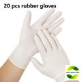 20 Pcs Disposable Powder Free Household Examination Working Rubber Gloves.. 