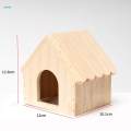 Hamster Wood House Hut Cage Accessories for Syrian Hamsters Lemmings Gerbils Style A. 