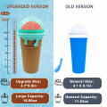Slushy Maker Cup Slushie Cup Magics Freeze Squeeze Ice Cup Summer Smoothies Slushie Cups Ice Cream Maker for Home-B. 
