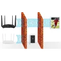 Tenda AC10 AC1200 1200Mbps Dual Band 4 Antenna Gigabit Wi-Fi Router.