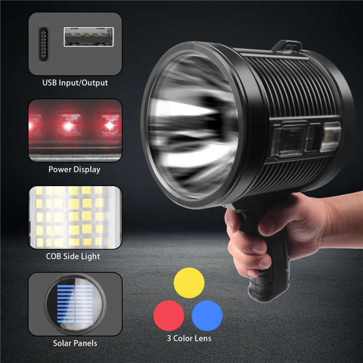 Rechargeable%20Spotlight,100000%20Lumens%20LED%20Spot%20Lights%20Large%20Flashlight%20-%20Image%205