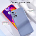 Biruiqu For Samsung Galaxy M31s Case Liquid Silicone Soft Rubber Shockproof Cover.