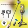 L03 Bluetooth 4.0 Wireless Aluminum Alloy Selfie Stick Tripod Foldable Monopods for Gopro SmartPhones Camera.