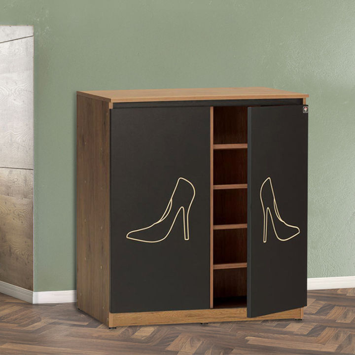 Regal Laminated Board Nemesis Shoe Rack - Black SRH-111-1-3-63 882918