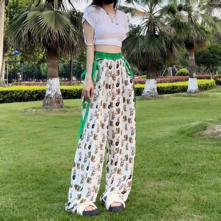 Summer%20Thin%20Fashion%20Design%20Sense%20Ribbon%20Bowknot%20Straight-Leg%20Pants%20Wide%20Leg%20Pants%20for%20Women%202024%20New%20Internet%20Hot%20-%20Image%205