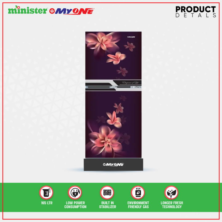 MYONE%20MY-1F5G%20GORGEOUS%20TULIP%20BLACK%20MATCH%20refrigerator-165%20litter%20with%20Free%20Delivery%20-%20Image%206