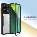 For Xiaomi Poco F6 Pro 5G Poco F 6 F6Pro Poco F6 Poco F6pro Transparent Protector Case With Mobile Phone Film Cover Double Protect Shield Full Cover Casing HP. 