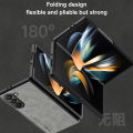 For Samsung Galaxy Z Fold 6 Case Lambskin Leather Slim Back Cover Samung ZFold6 ZFold 6 Fold6 5G Camera Shockproof Funda Coque.