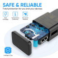 Micro USB Cable Wall Fast Charger for Samsung Galaxy A10 A10S A01 M01 J8 J730 J7 J6 J5 A6 A750 Adaptive Mobile Phone Charging. 